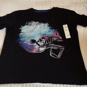 NWT boys t-shirt, football helmet
